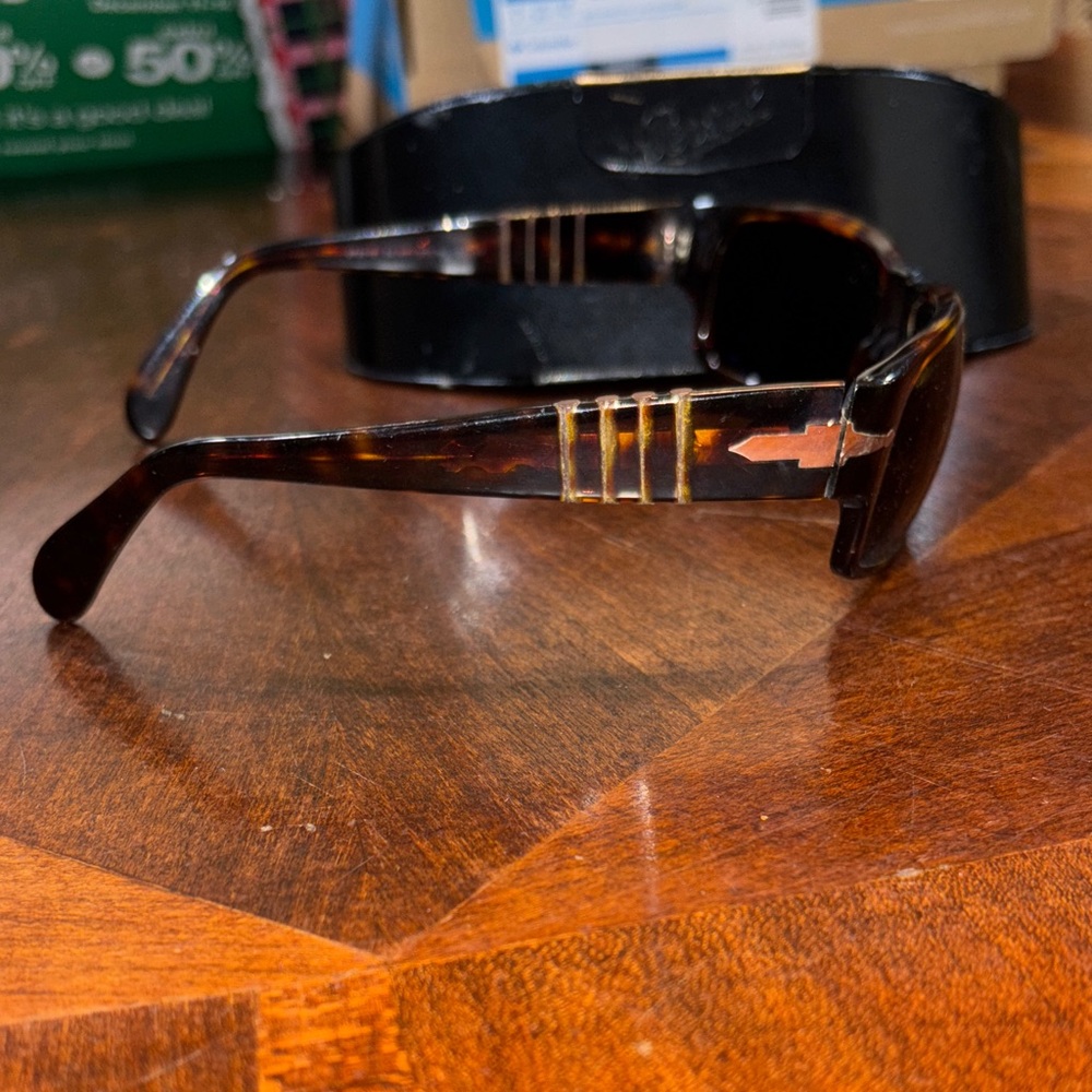Persol Glossy Dark Brown Sunglasses - Picture 3 of 7